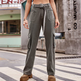 Hip Hop Denim Overalls Casual Trousers